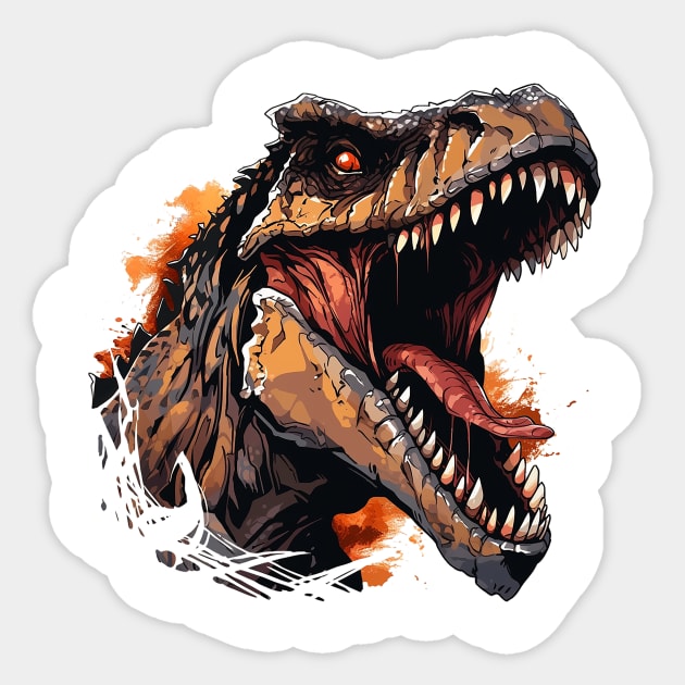 t rex Sticker by piratesnow